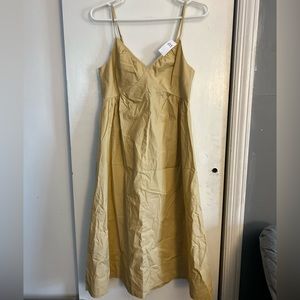 NWT Gap V-neck Cami Dress in Gold / Yellow